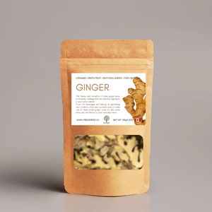 Organic Dried Ginger Slices