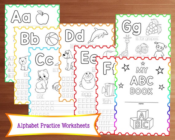 coloring pages for kids alphabet coloring pages abc etsy