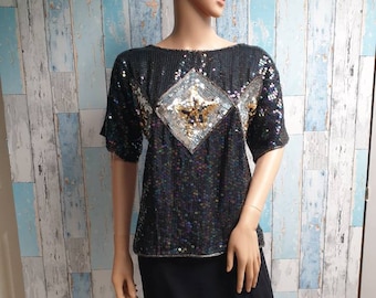 plus size sparkly tops uk