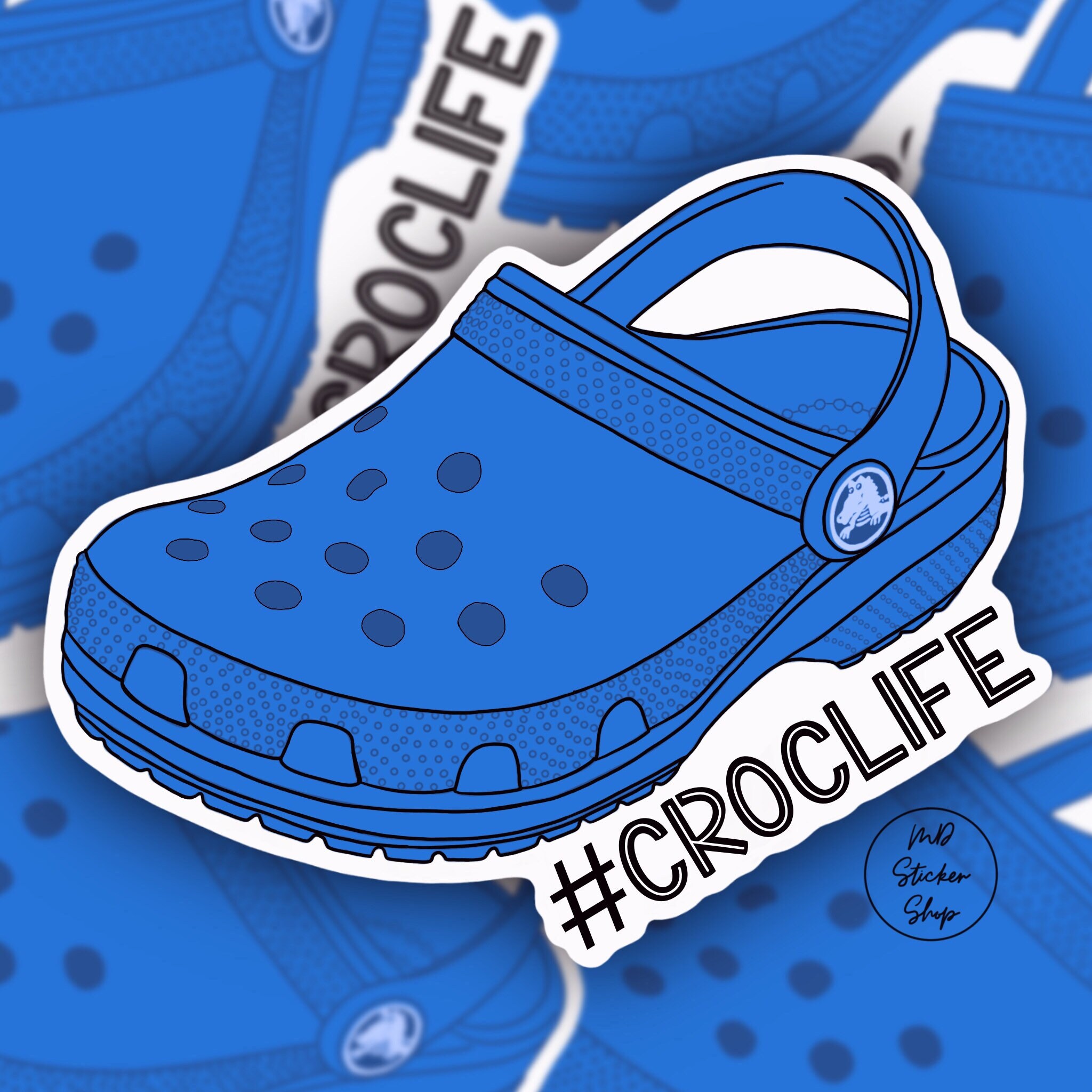 Croc Life Vinilo Sticker / Crocs / Croc Slip En zapatos Etsy