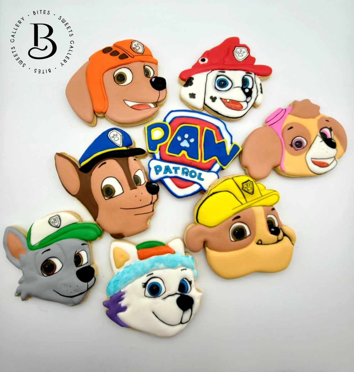 paw patrol sugar paste figures