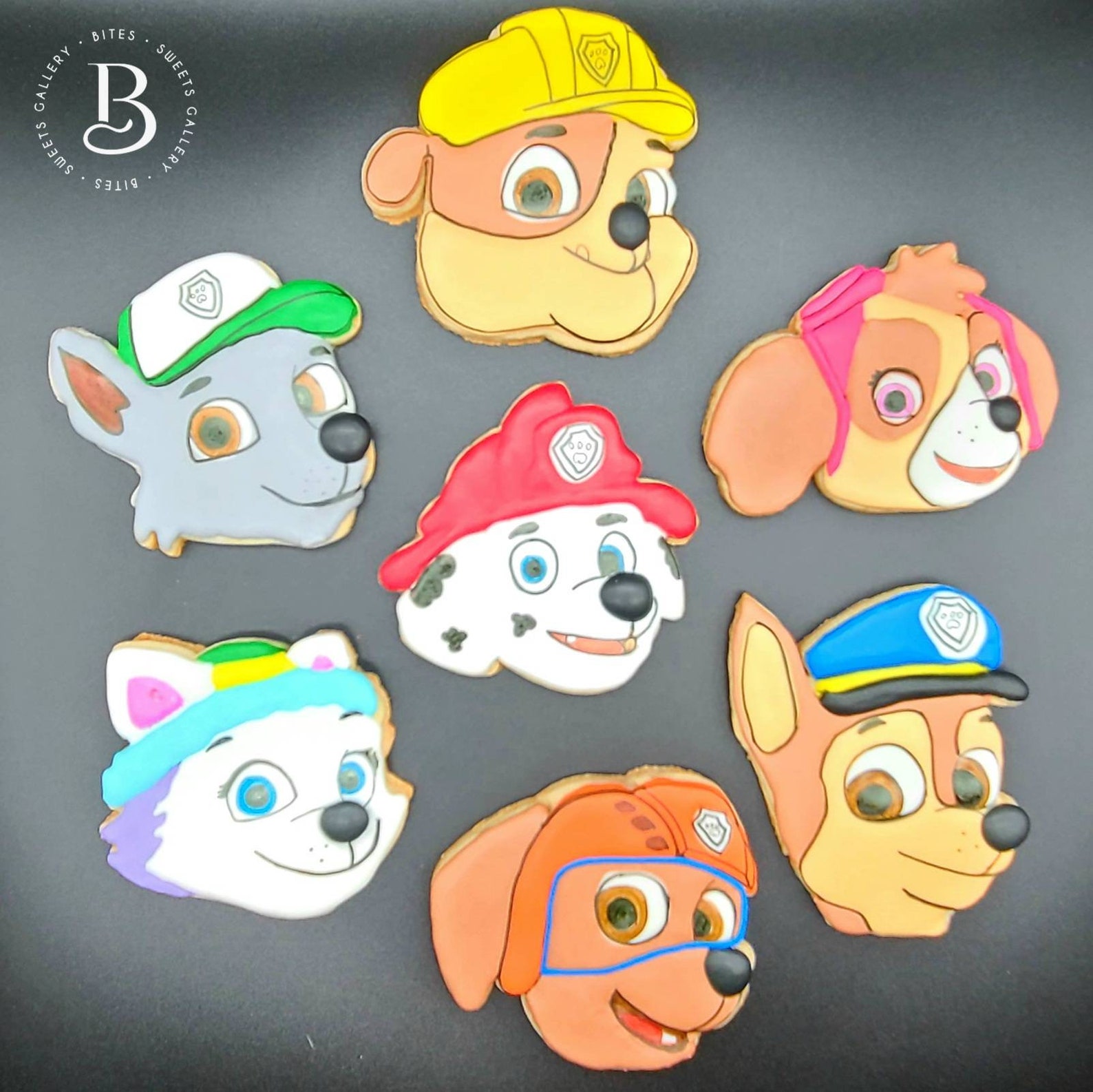 paw patrol sugar paste figures