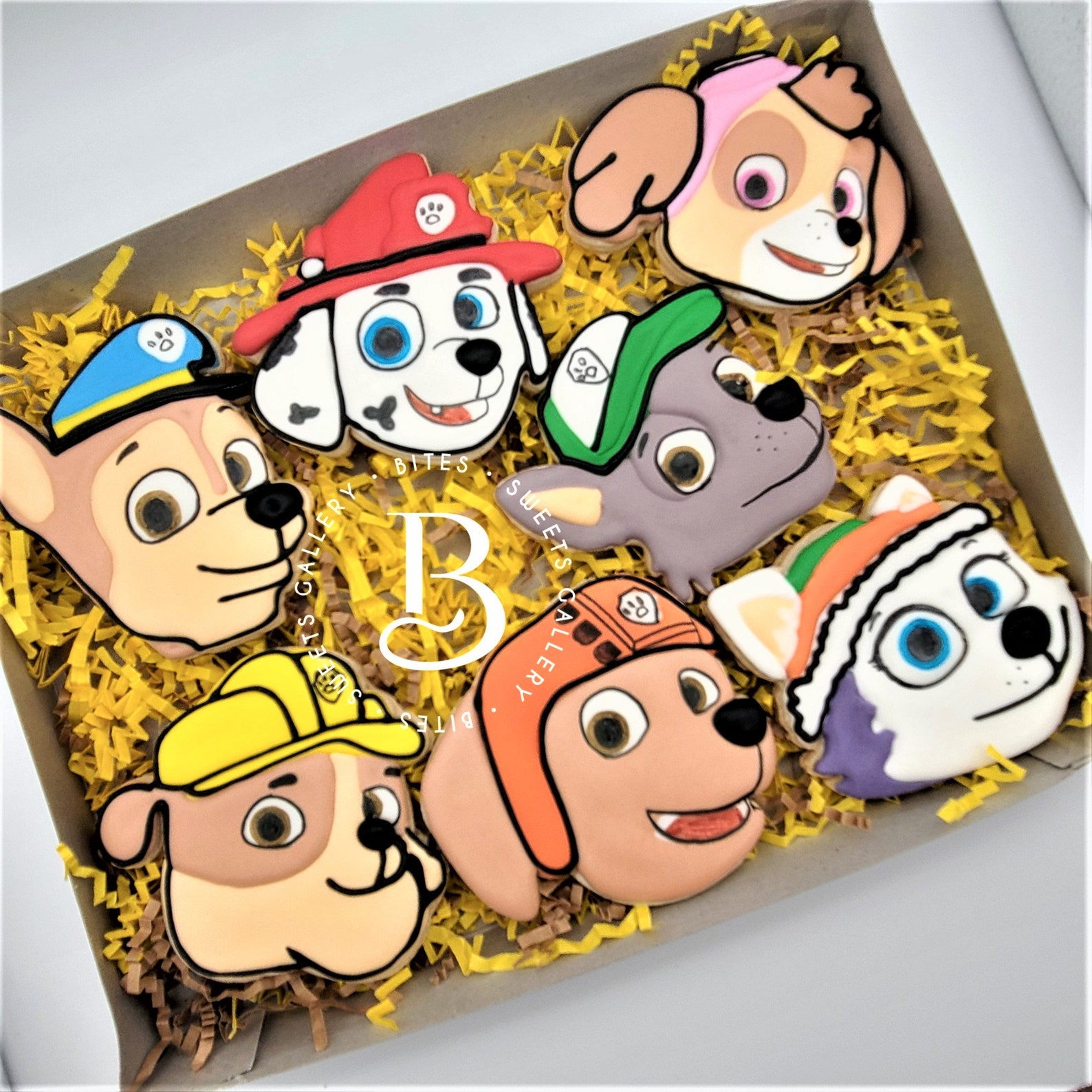 paw patrol sugar paste figures
