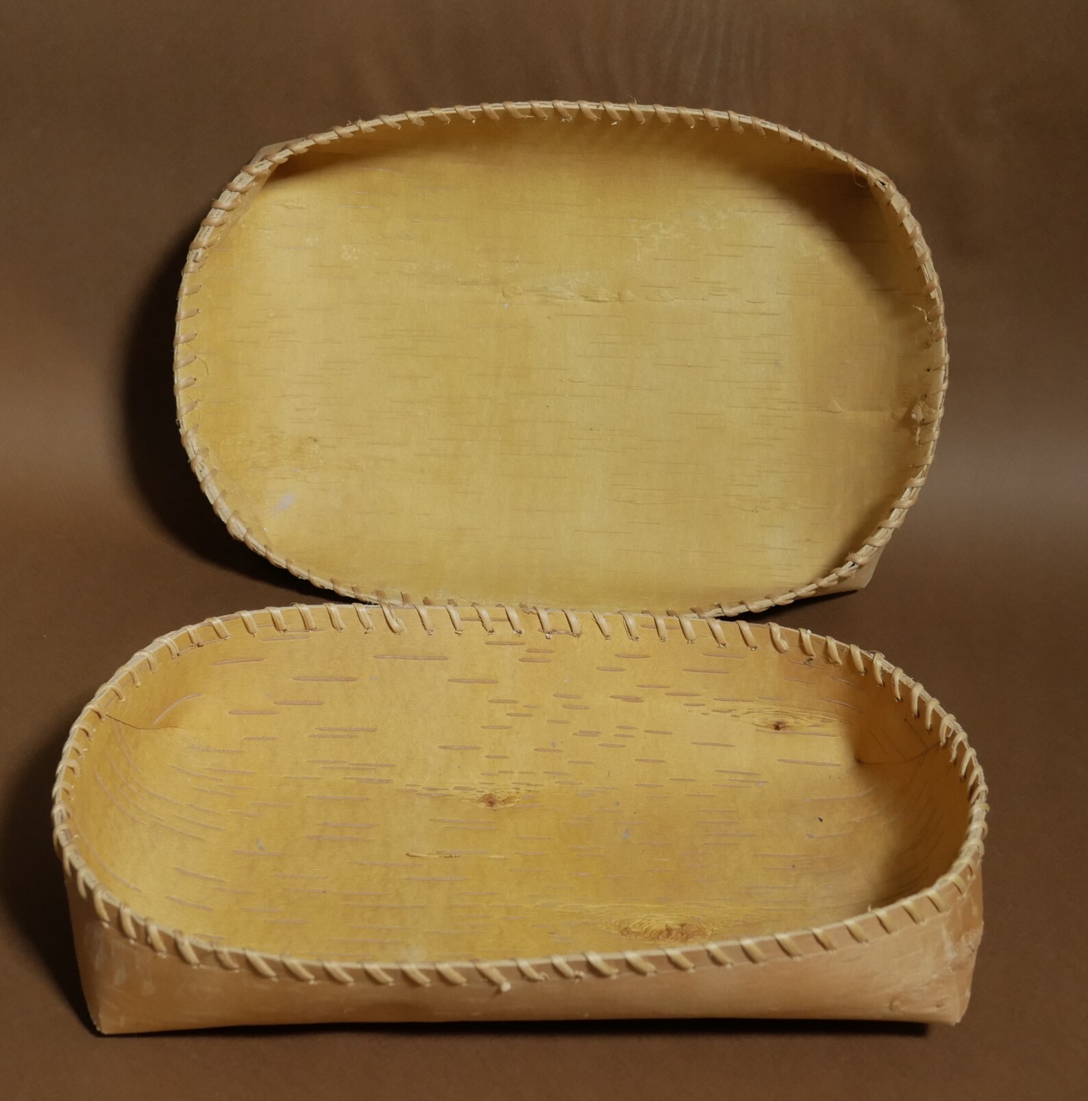 Bread basket with lid natural birch bark ecofriendly Etsy