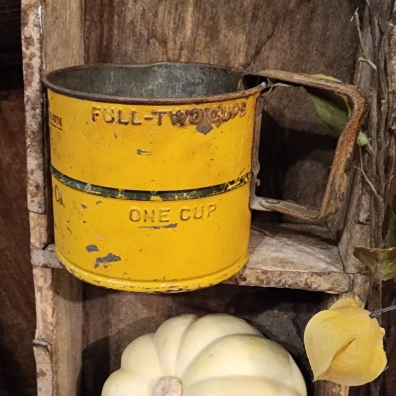 Vintage Advertising Flour Sifter Kitchen Decor Prop Etsy