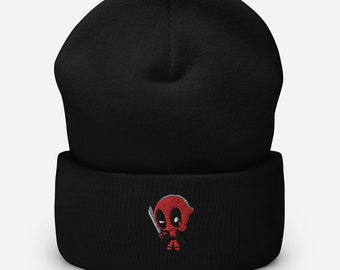 Baby Deadpool Bordado Gorro con puño