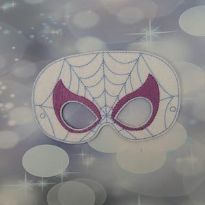 Spider Woman Felt Mask - Spider Gwen Spiderman Mask - Super Hero Mask -  Kid & Adult-Pretend Play -  Halloween Costume  -  Creative Play