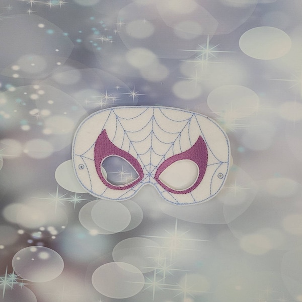 Spider Woman Felt Mask - Spider Gwen Spiderman Mask - Super Hero Mask -  Kid & Adult-Pretend Play -  Halloween Costume  -  Creative Play