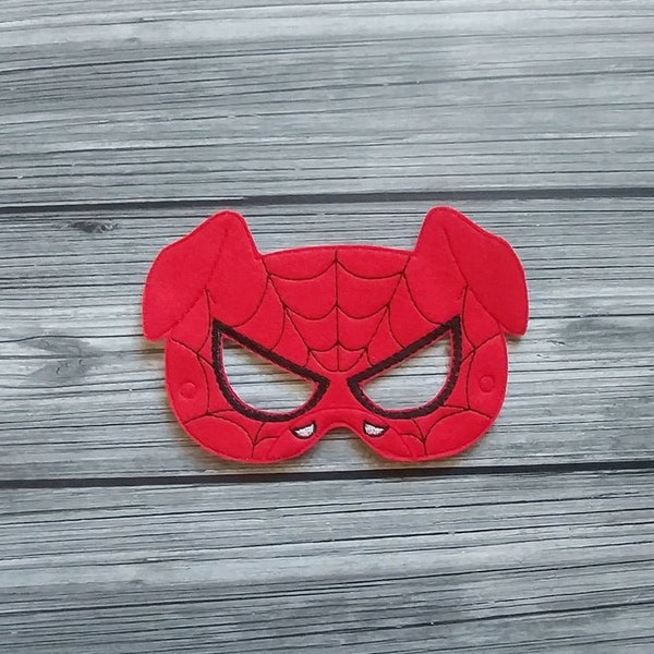 Spider-Ham Felt Mask - Animal Spiderman Mask - Super Hero Mask -Dress-Up Mask -  Kid & Adult-Pretend Play- Halloween Costume - Creative Play