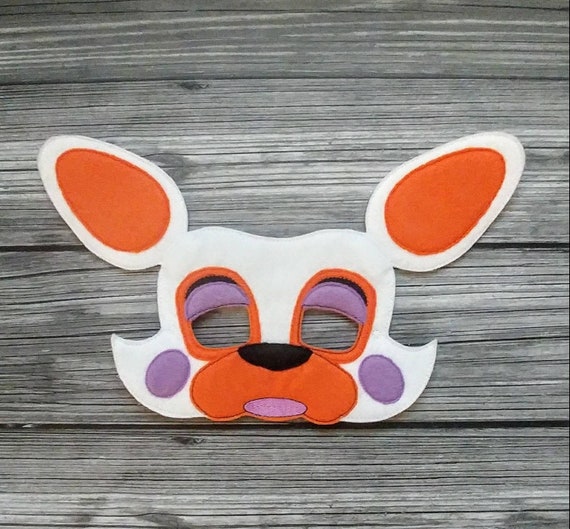 Lolbit Felt Embroidered Mask Funtime Foxy Maskl FNAF Mask-dress-up Mask Kid  & Adult Pretend Play Halloween Costume Creative Play 