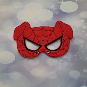 Spider-Ham Felt Mask - Animal Spiderman Mask - Super Hero Mask -Dress-Up Mask -  Kid & Adult-Pretend Play- Halloween Costume - Creative Play