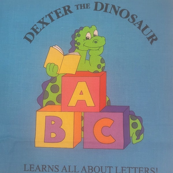 Dexter the Dinosaur Cloth Book Panel - Ready To Sew - Do-It-Yourself Project - Book Panels - Soft Toy - Sewing Project - Nursery Rhyme00