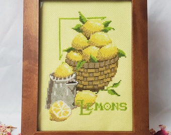 Country Lemons Cross Stitch