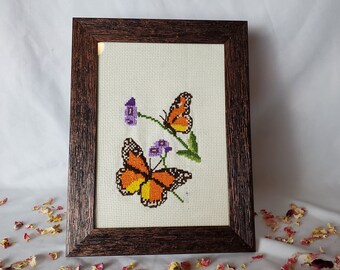 Monarch Butterfly Cross Stitch
