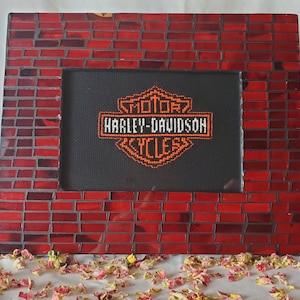 Harley Davidson Cross Stitch Handmade