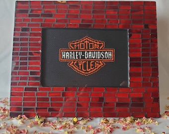 Harley Davidson Cross Stitch Handmade