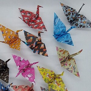 12 gru fantasia Cani/ origami/Decorazione / Idea regalo