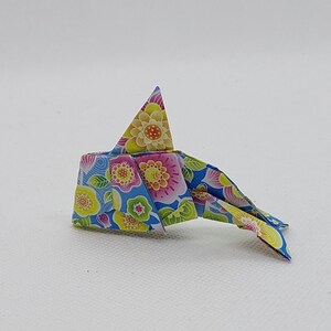 1 Delfino / fantasia floreale /origami / decorazione / idea regalo
