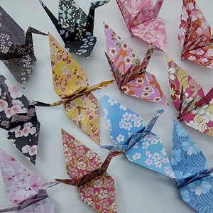 12 gru fantasia Fiori di ciliegio/ origami/ decorazione / Idea regalo