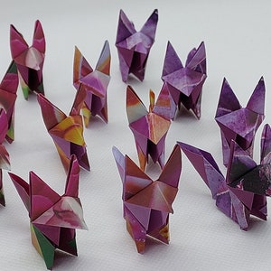 12 volpi (5 cm) / fantasia piante grasse/ origami / decorazione / idea regalo / compleanno