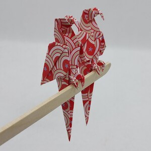 2 Pappagalli (8 cm)/origami / decorazione / idea regalo