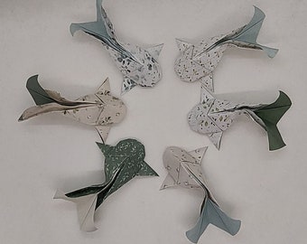 6 Koi Carp (12 cm) / koi fish / romantic fantasy / origami / decoration / gift idea