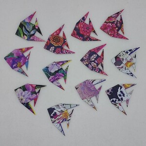 12 pesci (4,5 cm) /origami / più fantasie disponibili / decorazione / idea regalo / compleanno / vi è uso di colla