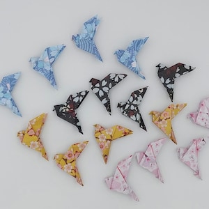 16 uccelli (4 cm)/ fantasia fiori di ciliegio/ origami/ decorazione /idea regalo / compleanno