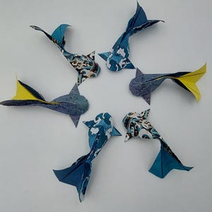 6 Carpe Koi (10 cm) /koi fish/fantasia onde /origami /decorazione /idea regalo
