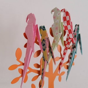 1 Pappagallo origami / fantasie varie / decorazione / idea regalo