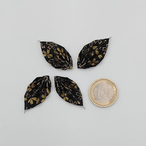4 foglie (3,5 cm)/ miniature/origami / carta di gelso/ creazioni artistiche /  decorazione / idea regalo