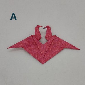 1 Cuore con doppia gru / decorazione /Idea regalo / più fantasie