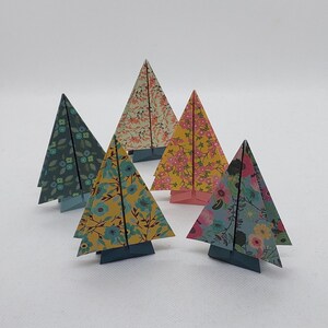 5 Alberi / origami / fantasia kiribati/ Idea regalo / Decorazione