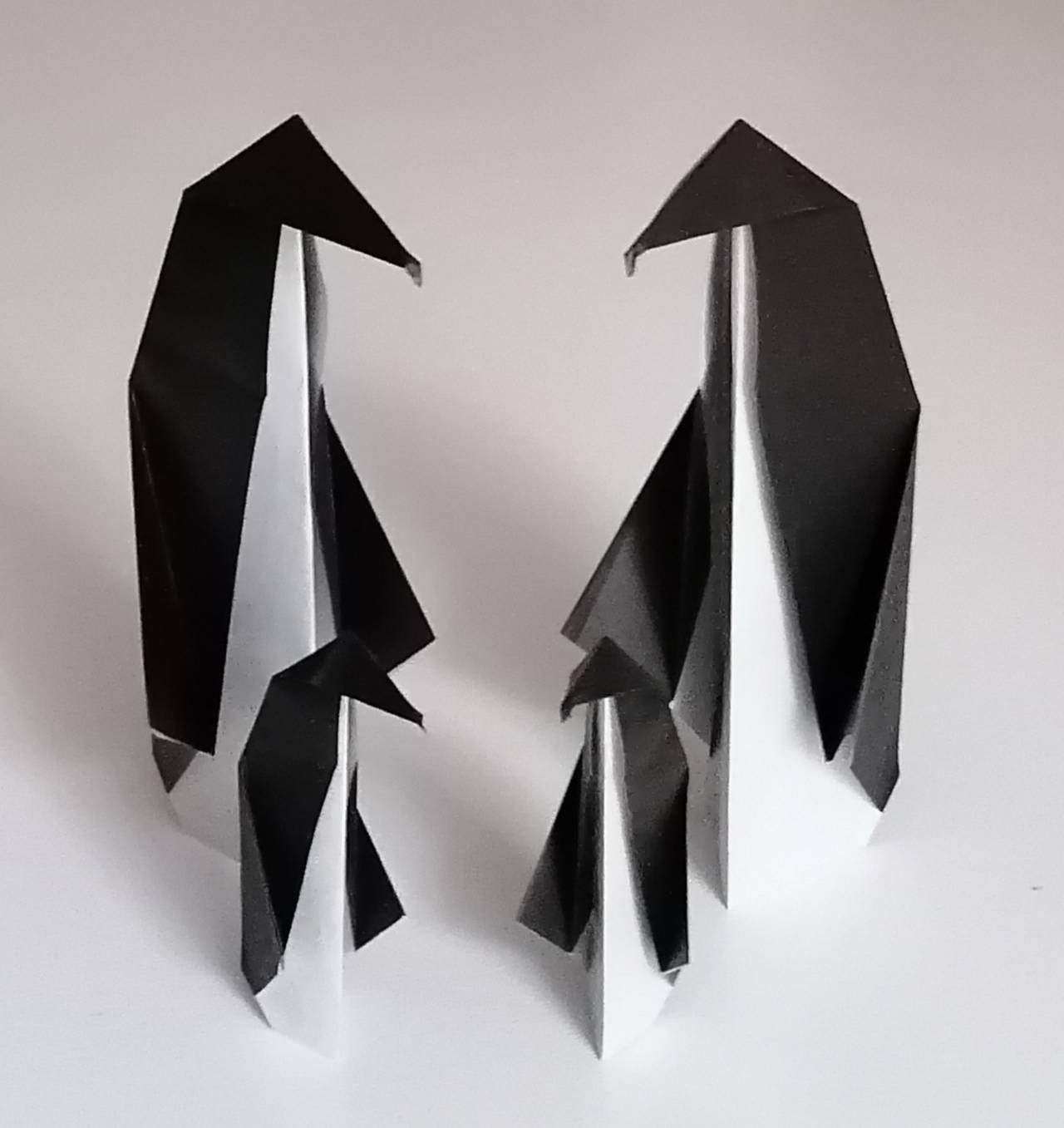 Origami Pinguin Familie 4 Stück / Dekoration / Geschenkidee | Etsy