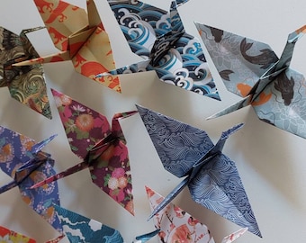 12 Chiyogami/origami fantasiekraanvogels/decoratie/cadeau-idee