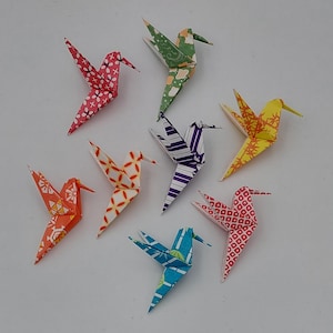 8 colibrì (5,5 cm)/ origami / fantasie giapponesi /Idea regalo / decorazione