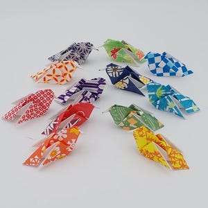 12 uccellini (5 cm) /origami / fantasie giapponesi/ decorazione / idea regalo / compleanno