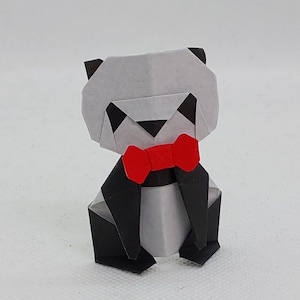 1 Panda con papillon /origami/ decorazione / idea regalo/ San Valentino