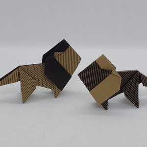 2 Leoni origami /fantasia krafty/ decorazione / idea regalo