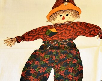 One Super cute Scarecrows scare crow harvest autumn pumpkin fence 100/% cotton quilting fabric. pre-cut FAT Quarter 1