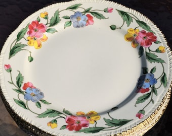 Homer Laughlin Dinner Plates (Set of 6)/ Formal Diningware/ Floral Dishes/ Vintage Kitchen Plates