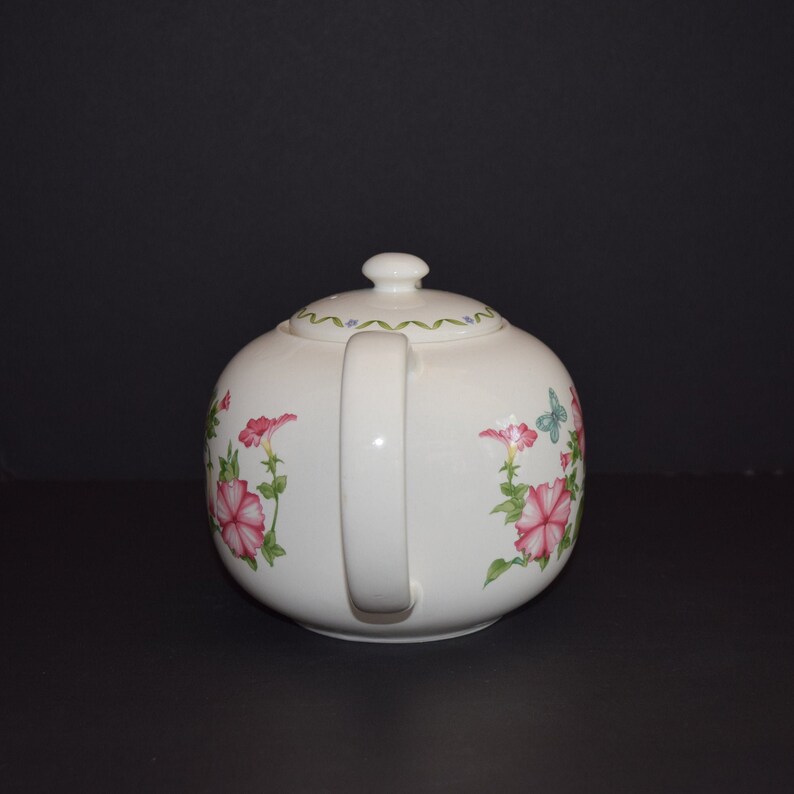 AMC Pottery Windemere Garden Tea Pot/ Morning Glories Etsy