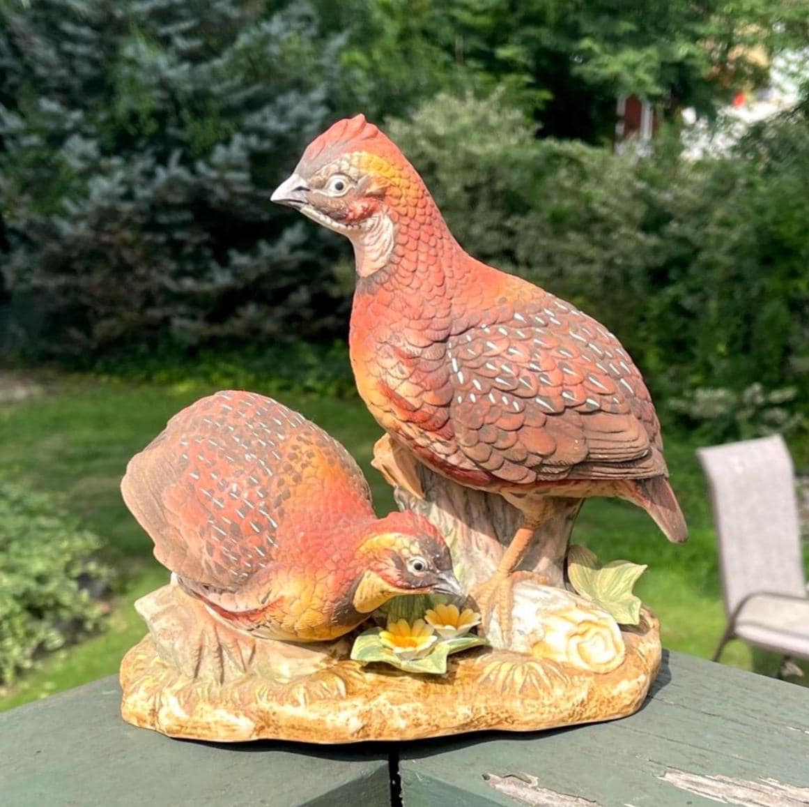 Broche Ou Aimant Réfrigérateur En étain - Motif Caille Bobwhite/California Quail - Fabriqué Aux USA - Neuf Avec Emballage
