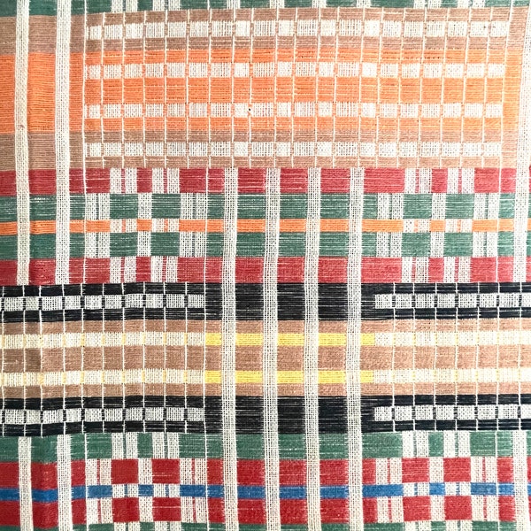 Southwest Color Fabric/ Checkered Design Fabric, Abstract Geometric Fabric, Upholstery Fabric, Curtains, Stool, Home Design