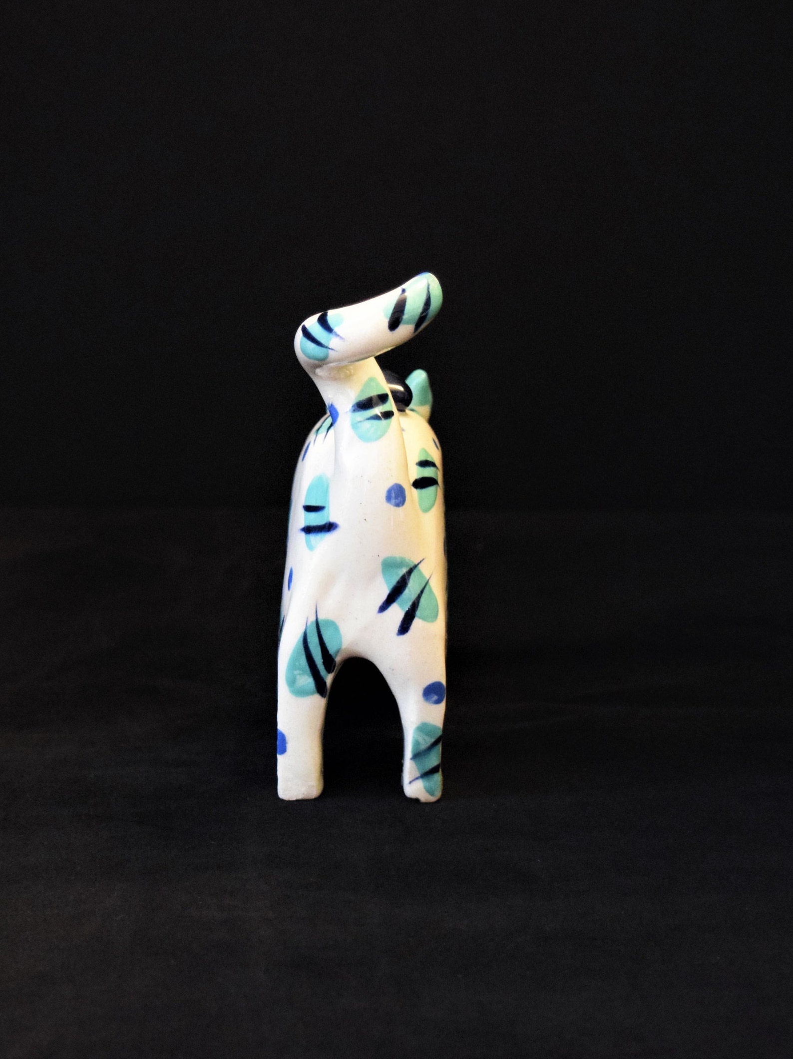 Cat and Bird Sculpture Clay Humorous MCM Feline Figurine Etsy