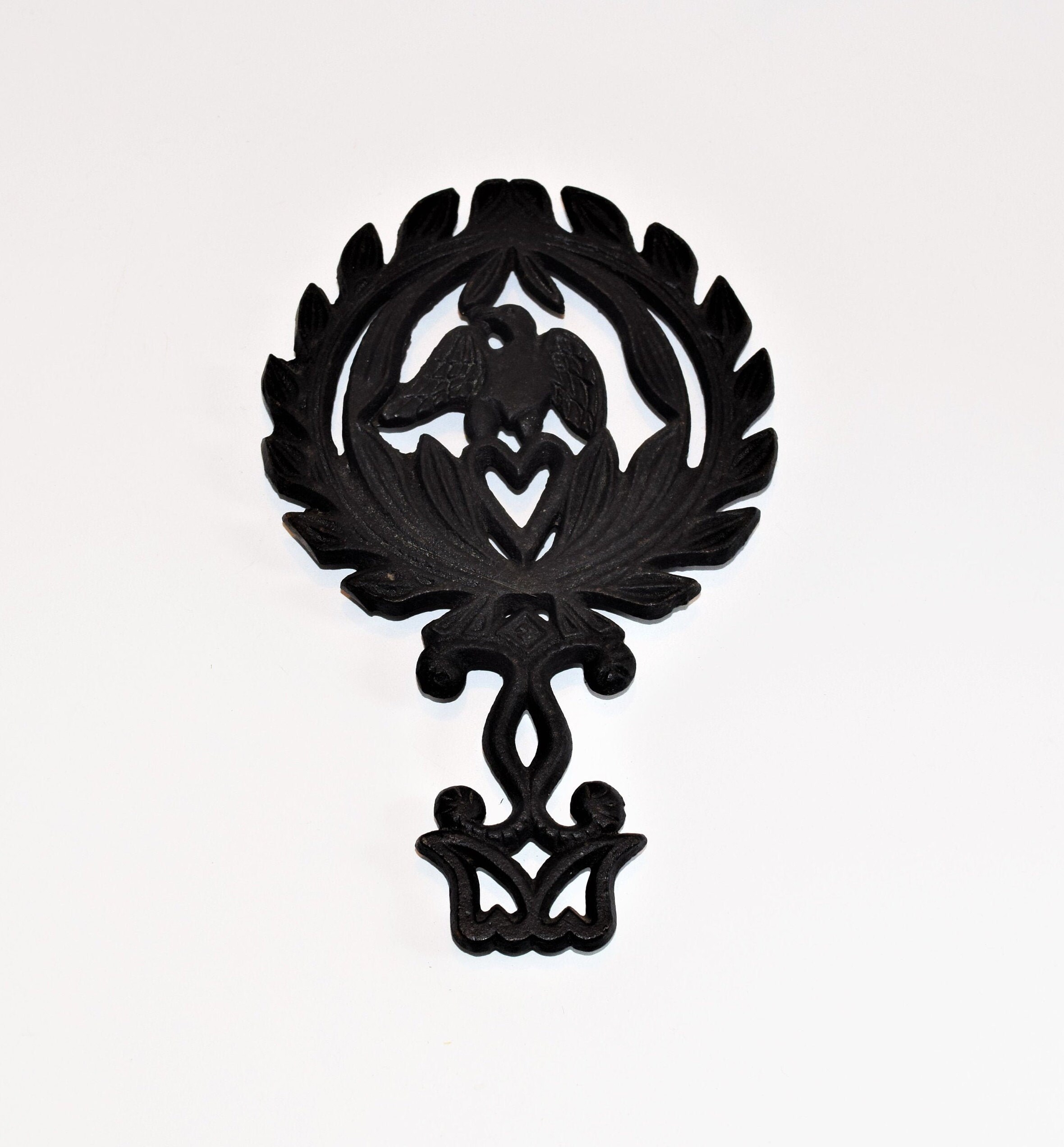Cast Iron Eagle Wreath Trivet/ Vintage Rustic Country/ Made Etsy España