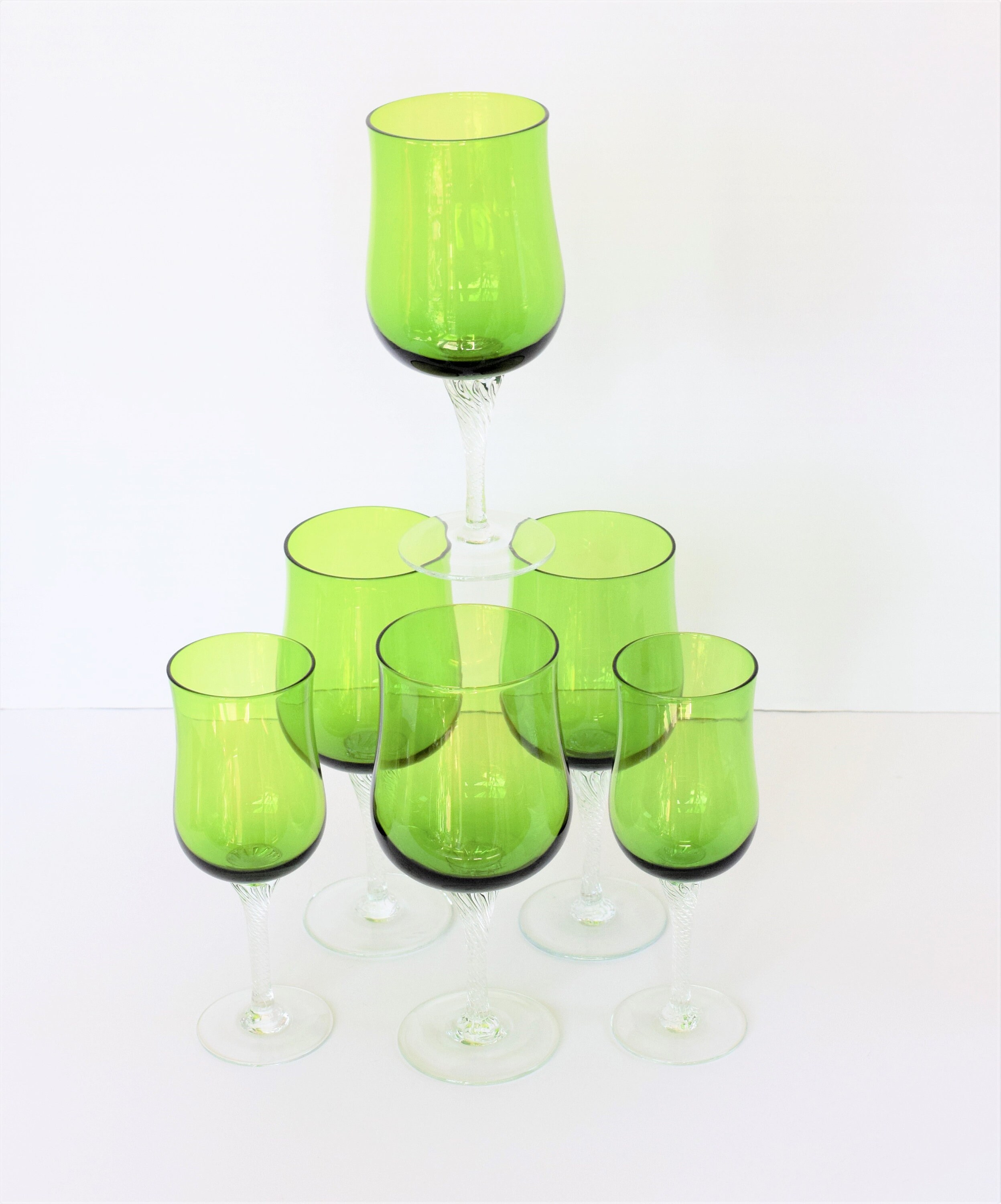 Lime Green Wine Glasses & Cordials St. Patrick's Decor/ Etsy UK