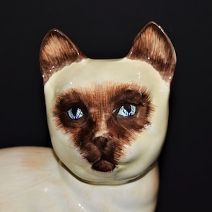 Heavy Life Size Siamese Cat /Made in Italy/Limited 25 out of 52-Feline-Statue Figurine MCM Regency rare!