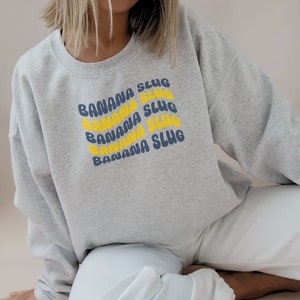 Banana Slug Sweatshirt UCSC Inspired Sweatshirt Crewneck Santa