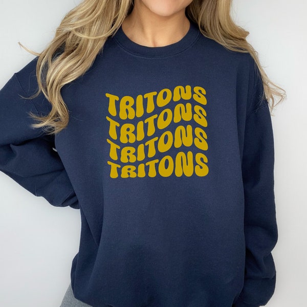 Tritons  Sweatshirt, Vintage Tritons Crewneck, Retro Tritons Sweatshirt, Tritons Varsity Sweatshirt, Go Tritons